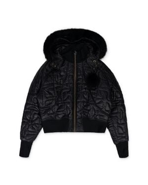 Telfar Dm Quilted Bomber Down Jacket - Black