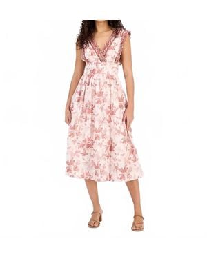 En Saison Sedona Midi Dress - Pink