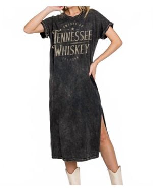 Kissed Apparel Tennessee Whiskey Graphic Dress - Black