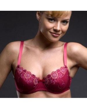 TRUEDAMES Simple Cotton Support Bra - Purple