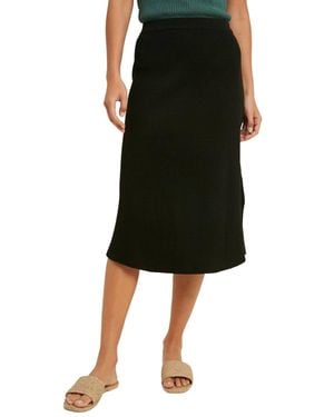 Wishlist Ribbed Midi Sweater Skirt - Black