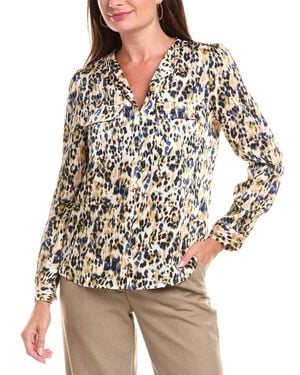 Jones New York Simplified Utility Blouse - Natural