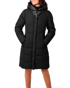 Bernardo Puffer Shawl Collar Jacket - Black