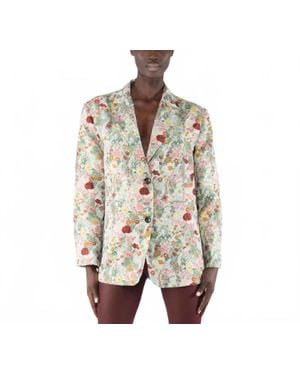 OOF WEAR Floral Jacquard Blazer Jacket - Multicolor
