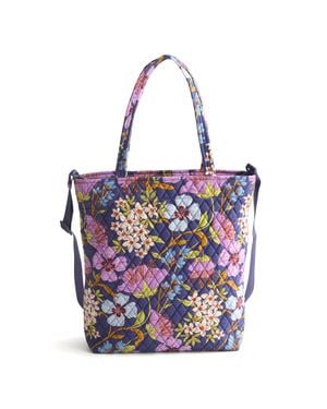 Vera Bradley Outlet Cotton Large North South Tote Bag - Purple