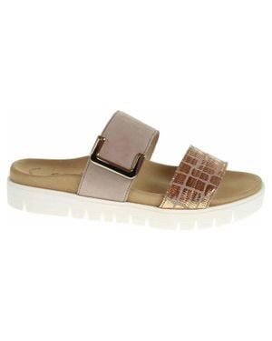 Gabor Slide Sandal - Brown