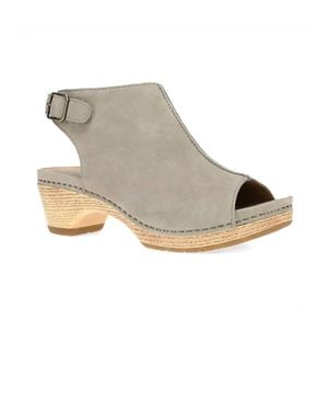 Dansko Lizzy Wedge Sandals - Gray