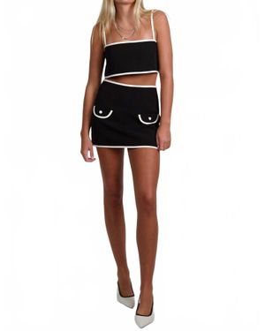 Alexis Rubino Mini Skirt - Black