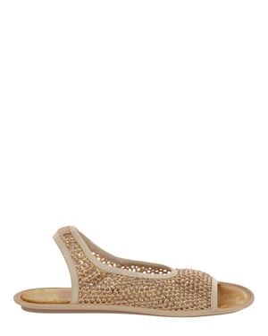 Ferragamo Florenza Crystal-Embellished Slingback Heel