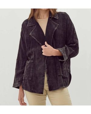 Jodifil Cotton Gauze Blazer - Purple