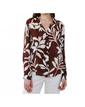 Bella Dahl Classic Button Down Shirt - Brown