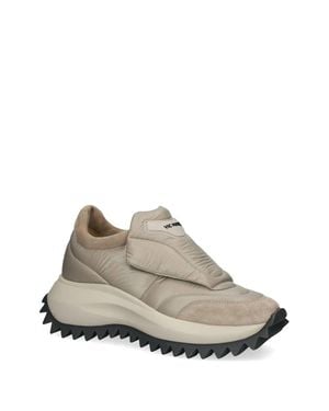 Vic Matié Velcro Sneaker With Fur Insert - Multicolor