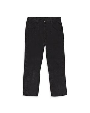 CALLIPYGIAN Satin Straight Pants - Black
