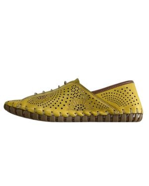 Gelato Theory Lace-Up Shoes - Yellow