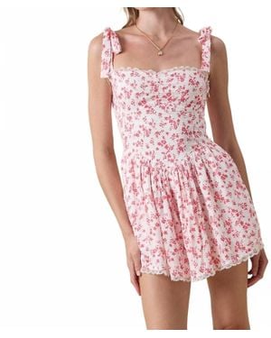 Sky To Moon Rose Garden Romper - Red