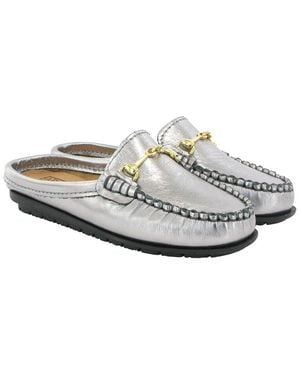 ATLANTA MOCASSIN Leather Loafer - White