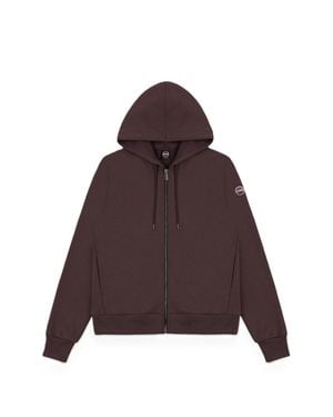 Colmar Burgundy Minimalist Zip-Up Hoodie - Brown