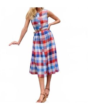 Jude Connally Pauline Stretch Linen Cotton - Blue