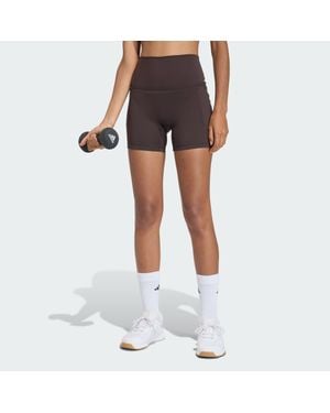 adidas 3 Stripes Studio All Me Booty Short Leggings - Blue