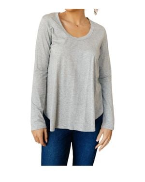 143 Story Every Girl's Favorite Basic Top - Gray