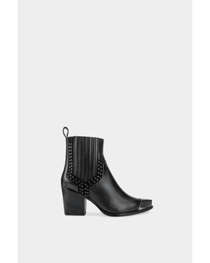 Dante Shoes Exclusive Leather Ankle Boots - White