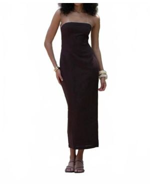 Rococo Sand Strapless Maxi Dress - Black