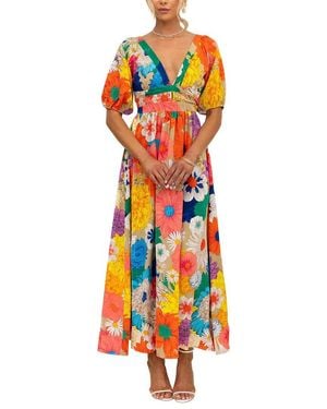 AMINA GLAM Maxi Dress - White