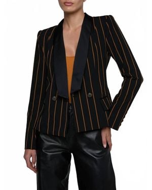 L'Agence Imogen Satin Blazer - Black