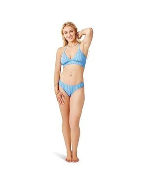Carve Designs Dahlia Top Radiant Stripe Stretch Swimwear Ddr 79 - Blue