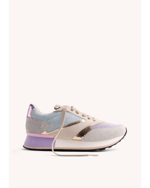 Gioseppo Lawton Leather And Corduroy Sneakers - White