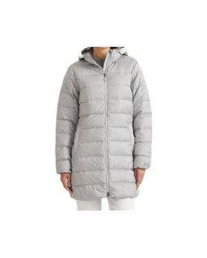 Eddie Bauer Cirruslite 650Fp Down Hooded Puffer Parka Jacket - Gray