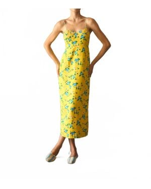 Hunter Bell Amal Midi Dress - Yellow