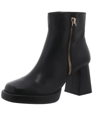 Steve Madden Adryana Zipper Platform Ankle Boots - Black