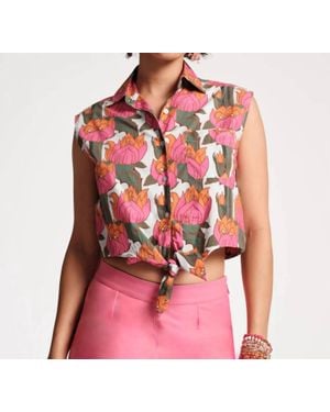 Frances Valentine Rizzo Top Fireflower - Pink