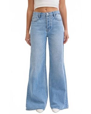 cello High Rise Wide Leg Jeans - Blue