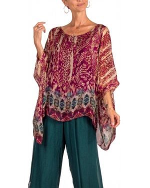 Gigi Moda Seta Boho Print Kaftan - Red
