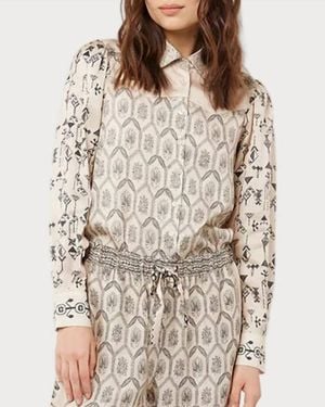ME 369 Grace Western Shirt - Natural