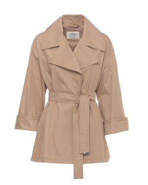 Herno Cotton Belted Raincoat - Natural
