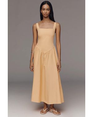 Peixoto Harlow Drop-Waist Midi Dress - Orange