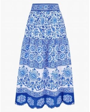 Pink City Prints Anora Skirt - Blue