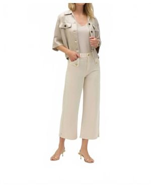 Joseph Ribkoff Stretch Denim Culotte Jeans - Natural