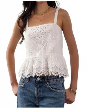Heartloom Fernando Eyelet Lace Top - Blue
