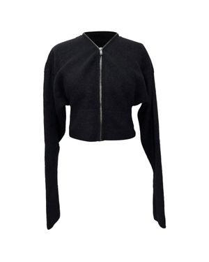 Rick Owens Batwing Klaus Zip Cardigan - Black