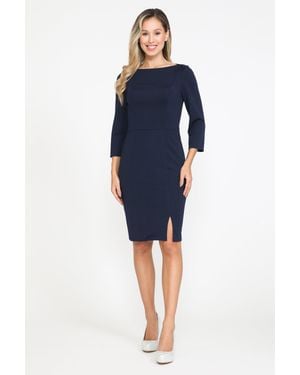 TRUEDAMES Mother Of The Bride Short Dress - Blue