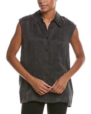 Officine Generale Isma Bib Shirt - Gray