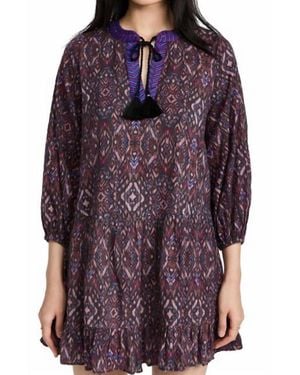 Shoshanna Umbrella Mini Dress - Purple