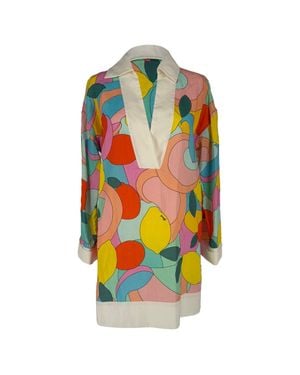 STAUD Enzo Printed Mini Dress - Multicolor