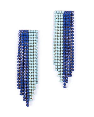 Deepa Gurnani Rayla Earrings - Blue
