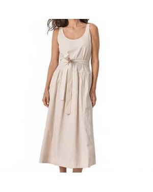 Lilla P Poplin Maxi Yoke Dress - Pink
