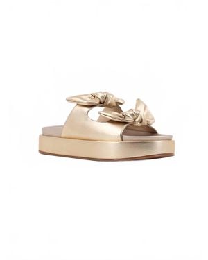 Shu Shop Kiki Bow Flatform Sandals - White